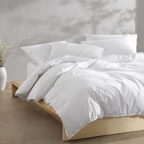 Calvin Klein - Queen Cotton Percale Duvet Cover Set with Shams - image 7