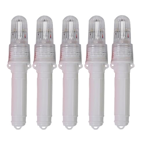 LED Fishing Strobe for Lobster or Crab Hoop Net, Red LED Flashing Light Beacon Light Buoy Lure Nightlight Sensor Warning Glowing Lights