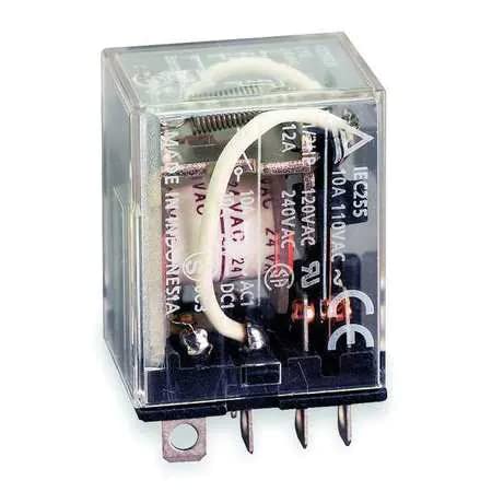 General Purpose Relay, 240V AC Coil Volts, Square, 8 Pin, DPDT