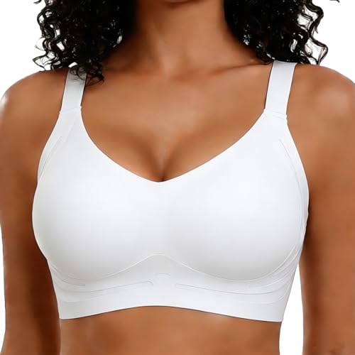 Image of Smoothing Bra Anti Sagging Wireless Push Up Bras for Women No Underwire Full Coverage Bra Comfy Bras for Women