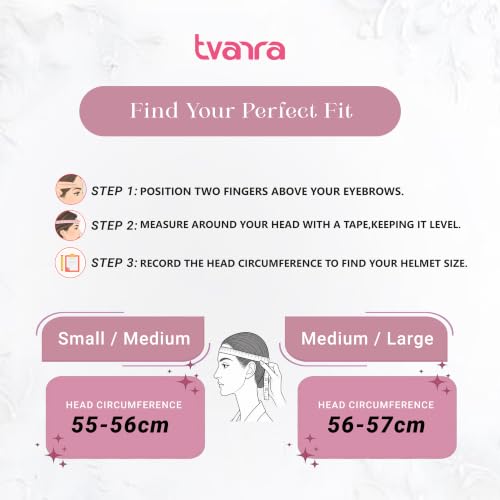 Image of TVARRA Lilt Women's Open Face Helmet for Scooty | Lightweight 750g | Stylish Designer Half Face Helmet with Clear Visor | Designed for Ladies & Girls | ISI Certified (Sandy Beige,S)