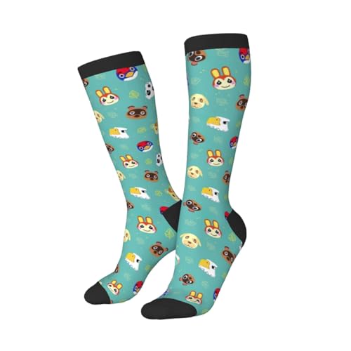 Animal cartoon print Clash of colours long socks, sports running cycle long socks, comfort long socks2
