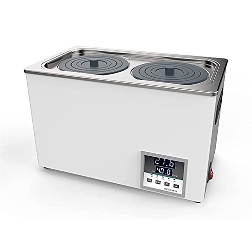 Baño de agua termostático digital, dispositivo de calefacción de laboratorio de acero inoxidable con pantalla digital, función de combustión en seco, equipo de laboratorio para un control preciso de