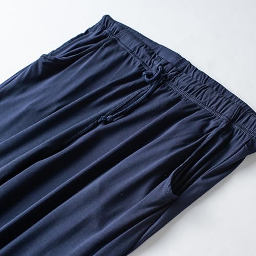 Mens Ultra Soft Pajama Pants Drawstring, Stretch Sleep Pant with Pockets Lightweight & Cozy Lounge Pj Bottoms for Men2