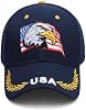 Gorra de Camionero Patriótica con Águila y Bandera de EUA para Hombre y Mujer, Ajustable 6