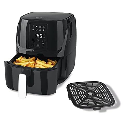 MAXXMEE Heißluft-Fritteuse Digital 3L | Kombination - Heißluftofen, Grill & Fritteuse | 8 hinterlegte Programme & Timerfunktion Cover