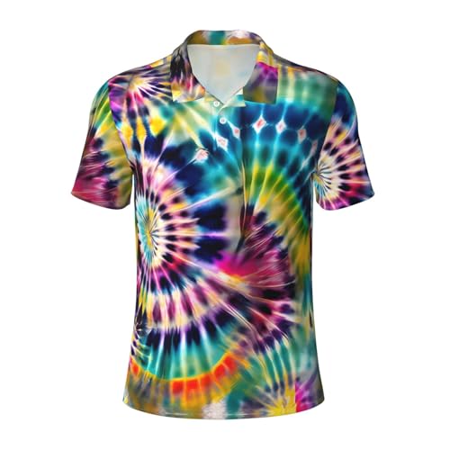 Polo anti-humidité pour homme à motif tie-dye Exotic Tribe