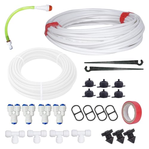 Image of BHAGIRATH-White Drip Irrigation Pipe Kit for Plants | Complete Drip Watering System for Home Garden, Balcony, and FarmingIrrigation Garden Watering Drip Kit (100 Plants)