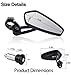Motorcycle Bar End Mirrors Compatible With Honda GROM MSX125 Kawasaki Z650 Z125 Z900 Z750 SV650 Yamaha MT-07 MT-03 MT-09 MT-10 FZ09 Suzuki GS-F1250 7/8