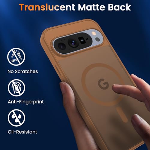 Image of WRJ Magnetic Case for Google Pixel 10 Pro XL 6.8-Inch, Brown