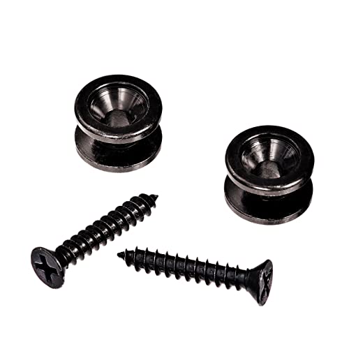 DAddario Accessories Solid Brass End Pins - Black (Pair) PWEP102 Large
