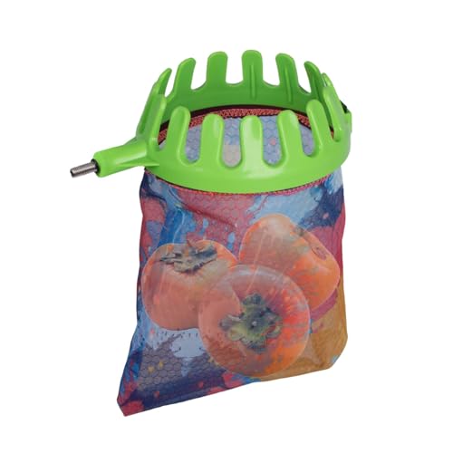 Utensile raccogli frutta ad alta portata, cesto raccogli frutta, raccoglitore di arance con borsa per raccogliere, cestino per raccogliere la frutta, per raccogliere la frutta, 20 cm circa 25 cm