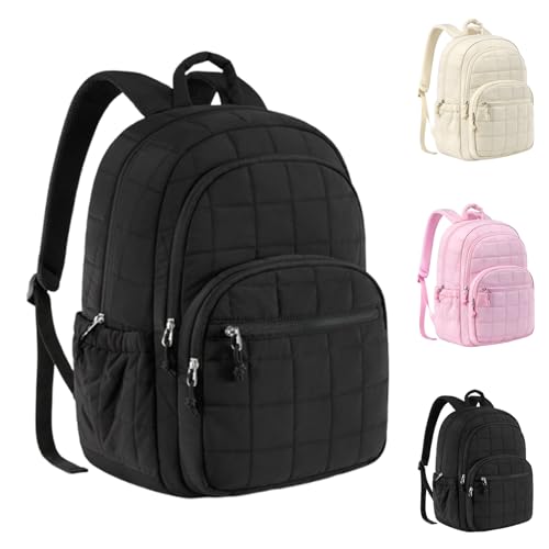 Lightweight Laptop Backpack for Women, Waterproof Bookbag for 15.6 Inch Laptop, Going Out Daypack Bag for Travel, Commuting, Shopping, Working