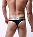 YUYUPREF Sexy Low Rise G-string Men's Fashionable T-back Ice Silk Thong Small Pouch Underwear (US, Alpha, X-Large, Regular, Regular, Black)
