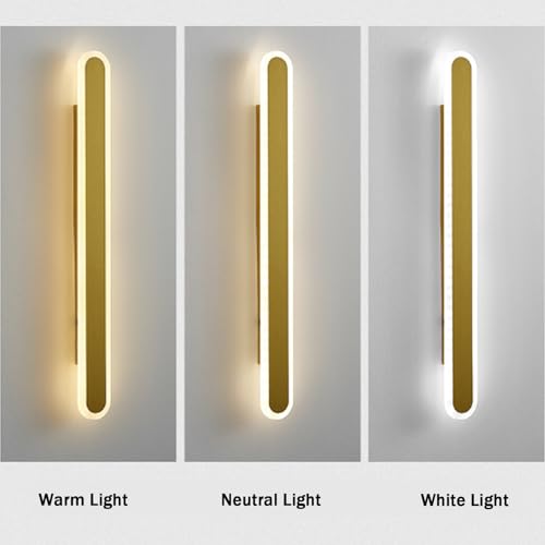 Lámpara de pared LED interior de 2700K-6500K regulable con mando aplique blanco de 40cm 4