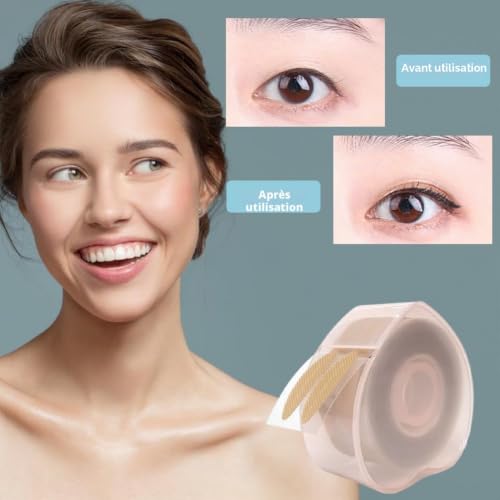 Bandes Paupières,Invisible Double Paupière Ruban,Autocollant Double Paupiere,Double Bande de Paupière,Eyelid Strips,Double Paupière Autocollant,Autocollants Instantanés pour Paupières,600 Pièces (L) – vue 5