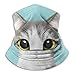 Produktbild WlQshop Cute Lovely Kitten Cat Turquoise Neck Warmer Scarf Gaiter Schlauchschal Bandanas For Dust Cold Weather Winter Outdoors Festivals Sports For Men And Women