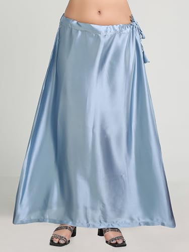 Image of Madhu Fashion Women's Satin Saree Petticoat Saree Underskirt