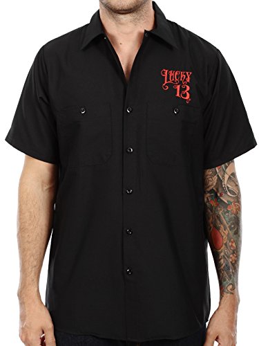 Lucky Brand Men's Miss Fire Pinup Work Shirt3