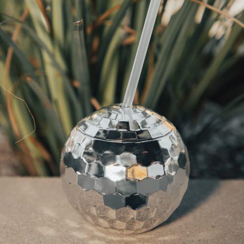 Disco Ball Cup, 6 Pack, Disco Ball Cups Include Lid & Straw, Wine Glass & Disco Ball Tumbler, Disco Ball Decor, Great Bachelorette Party Cups For Disco Party, Birthday Party, 20 Oz #TOP3
