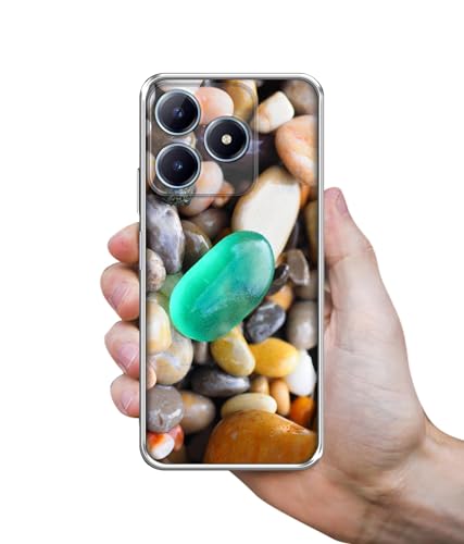 Image of Casotec Sea Stones Design Printed Silicon Soft TPU Back Case Cover for Realme C63 4G / Narzo N63 4G
