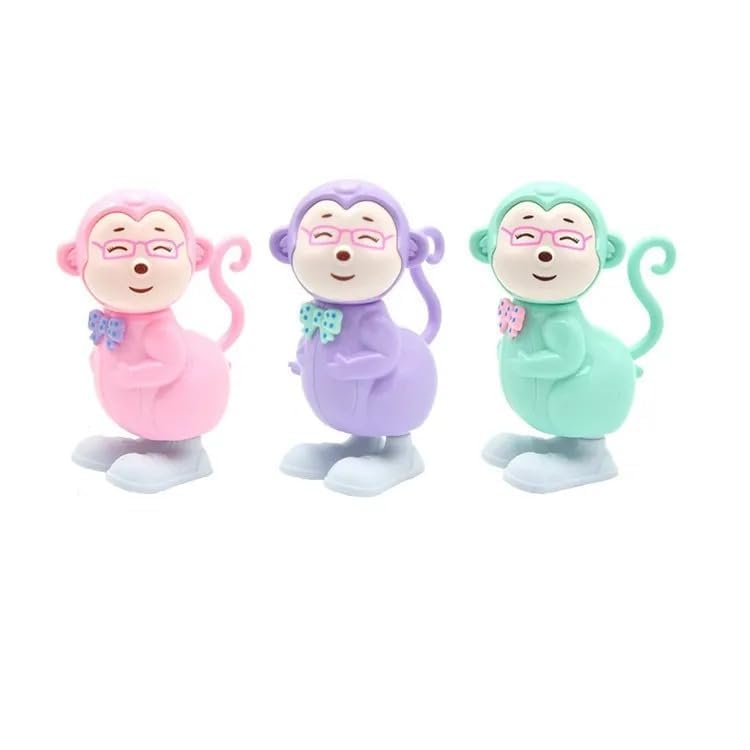 Key Operated Monkey Toy Jumping Full Funny for Kids Girls Boys Birthday Return Gift Christmas Present (Color Sent As Per Stock) (Pack of 1)-image-21