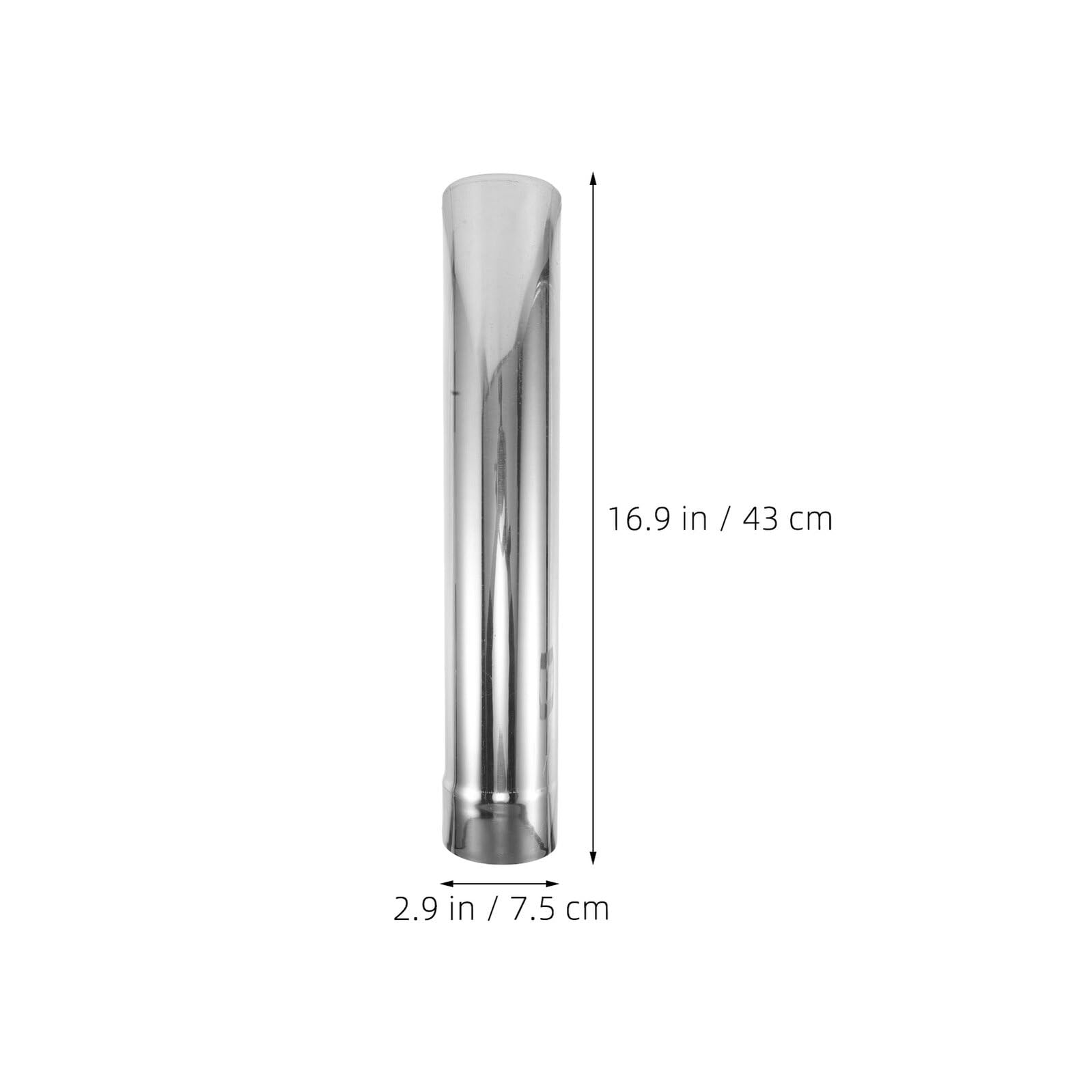 VICASKY 2pezzi Tubo Canna Fumaria Inox 17x3 Anticorrosione per Stufa a Legna Campeggio da Esterno
