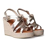 TONI PONS, Olimpia 250100018, Mujer Alpargata Platino, Plati Platinum, 36 EU
