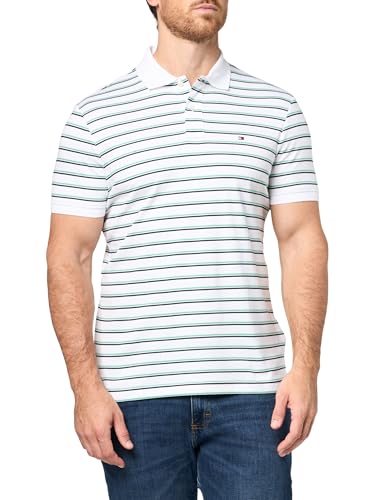 Image of Tommy Hilfiger Mens Short Sleeve Casual Polo Shirts in Regular Fit with Liquid Cotton