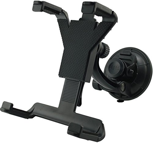 iMounTEK Suction Cup Tablet Car Mount Holder(Expanding 7-10.1 Inches for Larger Tablets/GPS/DVD Players, Including iPad/Samsung Galaxy Tabs/Asus Transformer/etc, Universal Fit) - Black