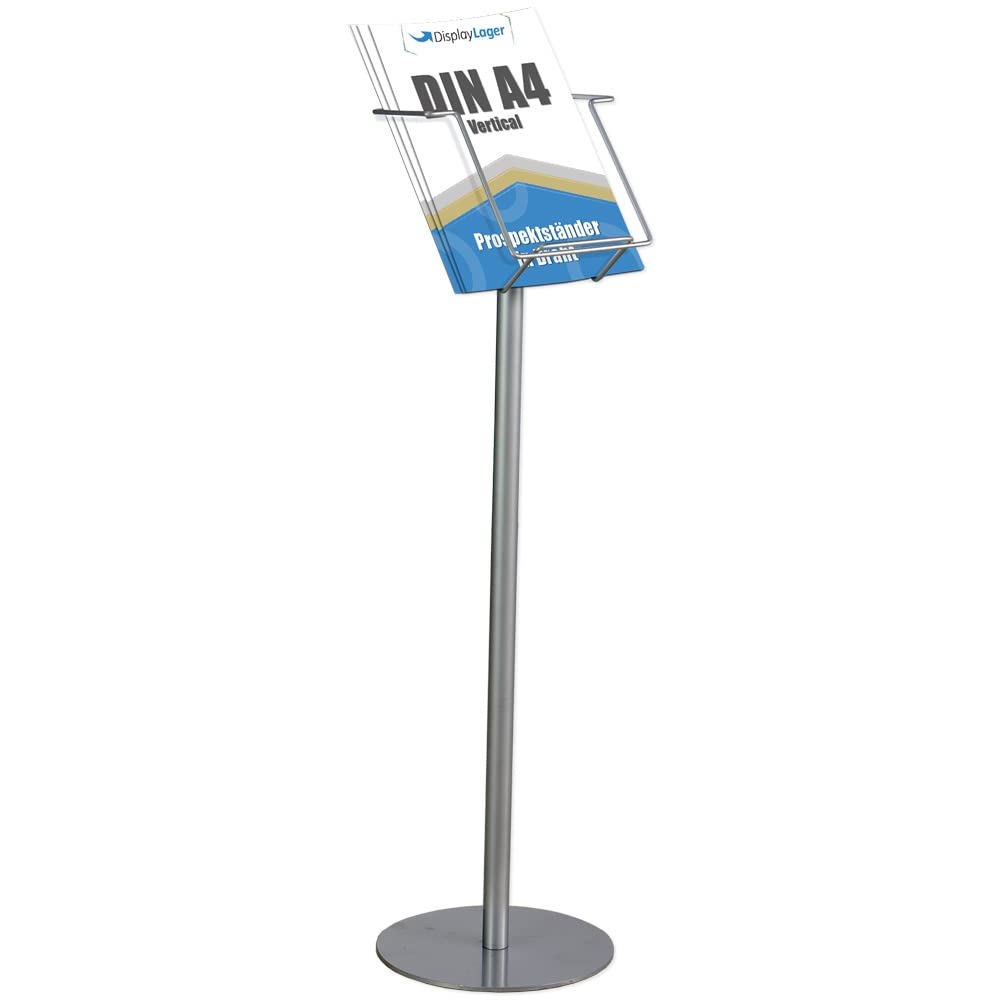 DisplayLager - Prospektständer DIN A4 aus Draht mit kräftigem Fuß und Robustes Design