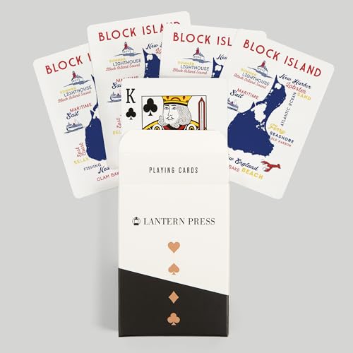 Naipes Block Island Rhode Island Póker 52 Cartas miniatura 6