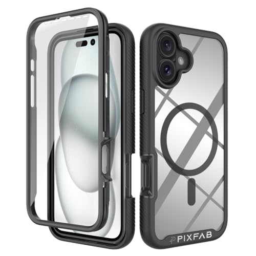 Coque iPhone 16 Plus MagSafe antichoc avec protection écran intégrée transparente