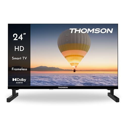 Thomson 24 Pollici (60cm) HD LED Smart TV, Wi-Fi, Controllo Vocale, HDR10, Dolby...