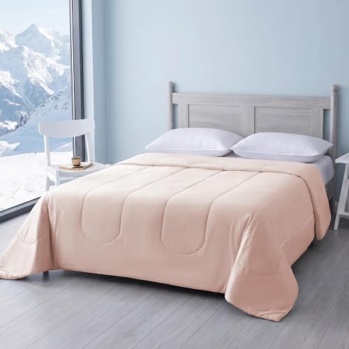 Amazon Basics Cooling Comforter, Temperature Regulating Blanket for Hot Sleepers, Summer & All Season Bedding, Lightweight, 106"x90", King, Pink - image 1