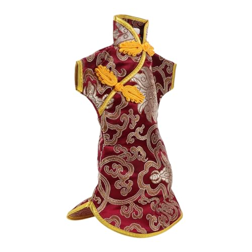 TOPPERFUN Portabotellas de Vino Cheongsam Chino Funda para Envolver Botellas de Vino para Fiestas