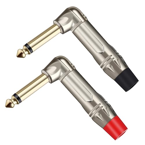 Conectores Jack Mono 6.35mm Ángulo Recto Paq 10 Pzas miniatura 1