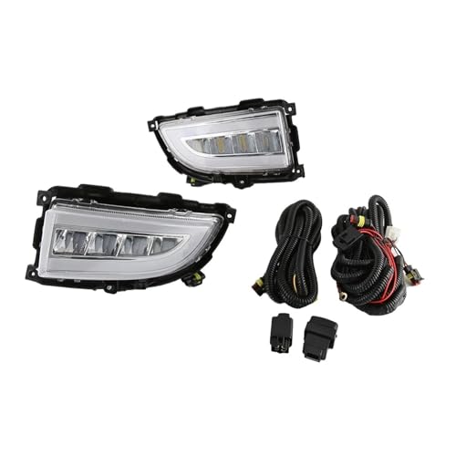 Feux antibrouillard LED Mitsubishi Lancer optique blanc et clignotant orange