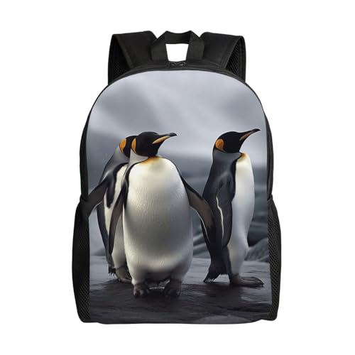 Sac à dos imperméable pour ordinateur portable 15.6 pouces anti-pluie pingouin