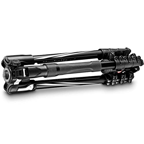 Manfrotto MKBFRLA4B-BHM Befree Advanced 2N1 Travel Tripod with Monopod, Lever Lock, Tripod Bag, Plate and Ball Head Included for Canon, Nikon, Sony, DSLR, CSC, Mirrorless, Up to 9 kg, Aluminium