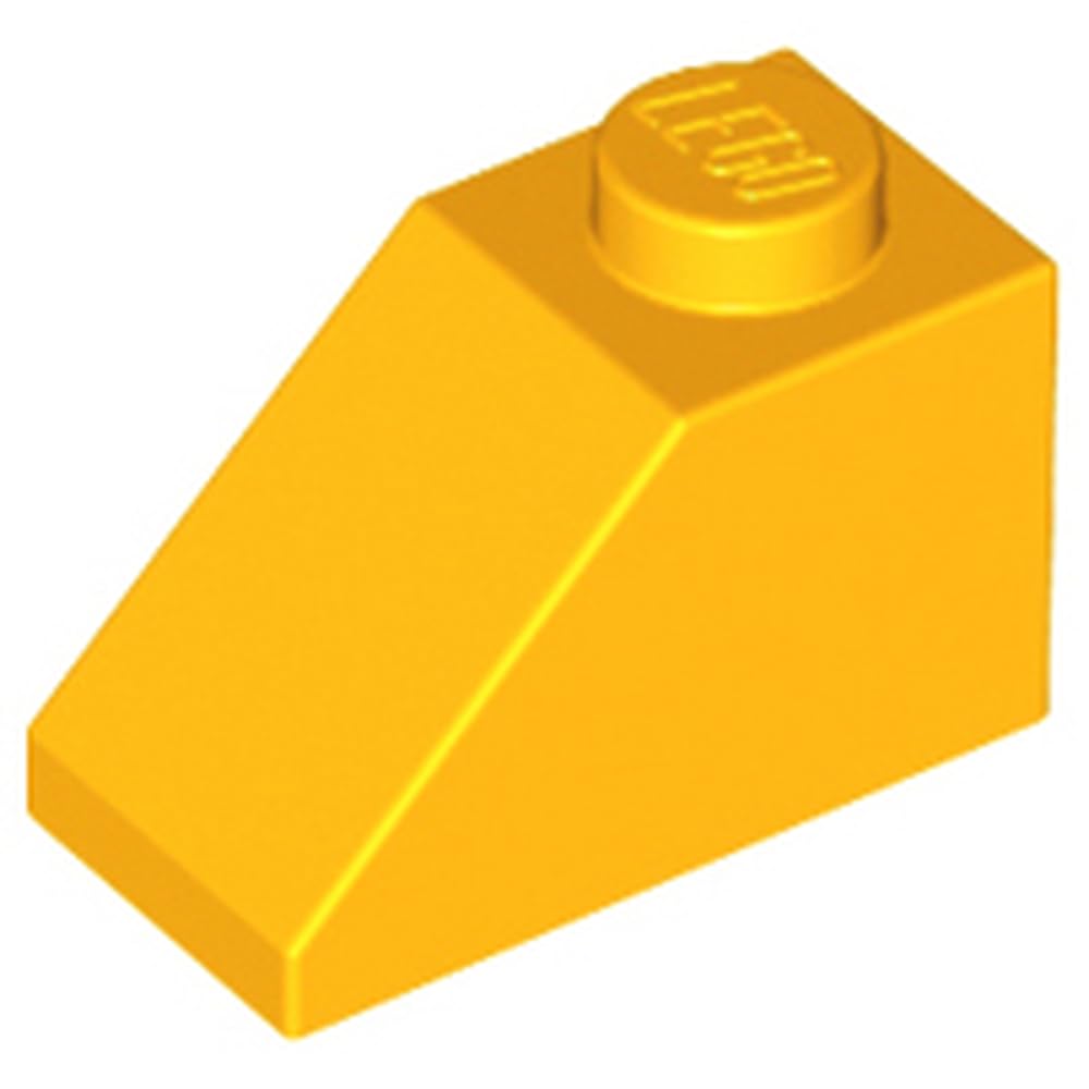 LEGO Slope 45 Degrees, 2 x 1, Part Number 3040, Part 3040, Choose Your Colour (Bright Light Orange, 10, Bricks)