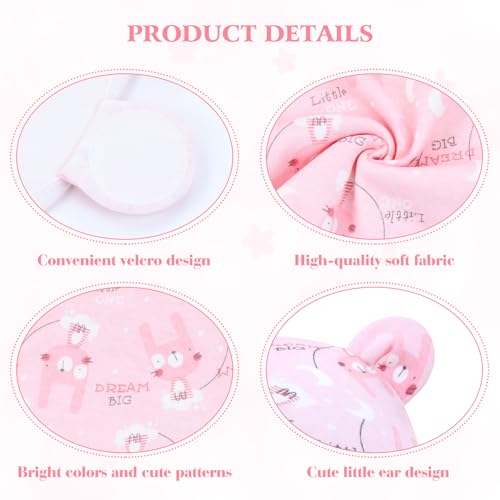 Image of Cinaci 2 Pieces Adjustable Soft Cotton Baby Swaddle Sleep Sacks Hats Newborn Nursery Caps Beanies Bonnets Swaddle Blanket Wraps for Baby Girls Boys Infants Newborns (2PCS S3)