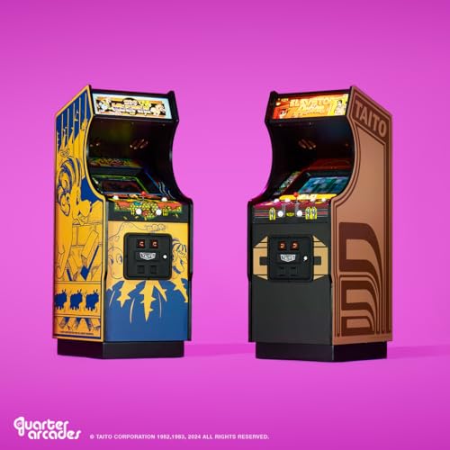 Numskull Quarter Arcades Zoo Keeper Collector's Edition Mini Arcade - 1/4 Scale Authentic Wooden Replica, Original ROM, Rechargeable Battery & 3W Speakers for Retro Enthusiasts [video game] [Custom]