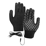 加熱グローブ,保温 タッチスクリーン グローブ,USB加熱 保温ミトン | ランニング スキー 登山 冬季 寒冷地 女性 男性 用