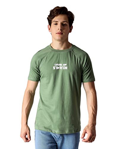 Image of Trendy Men's Round Neck T-Shirt Pure Pre Combed Cotton Bio-Washed 3D Print (STM-003)