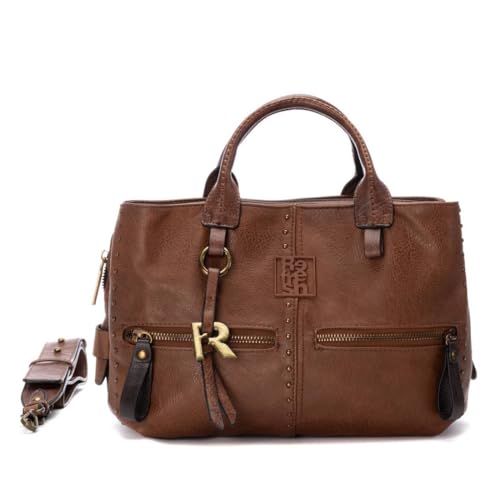 REFRESH - Bandolera Mujer Camel - Diseño moderno...