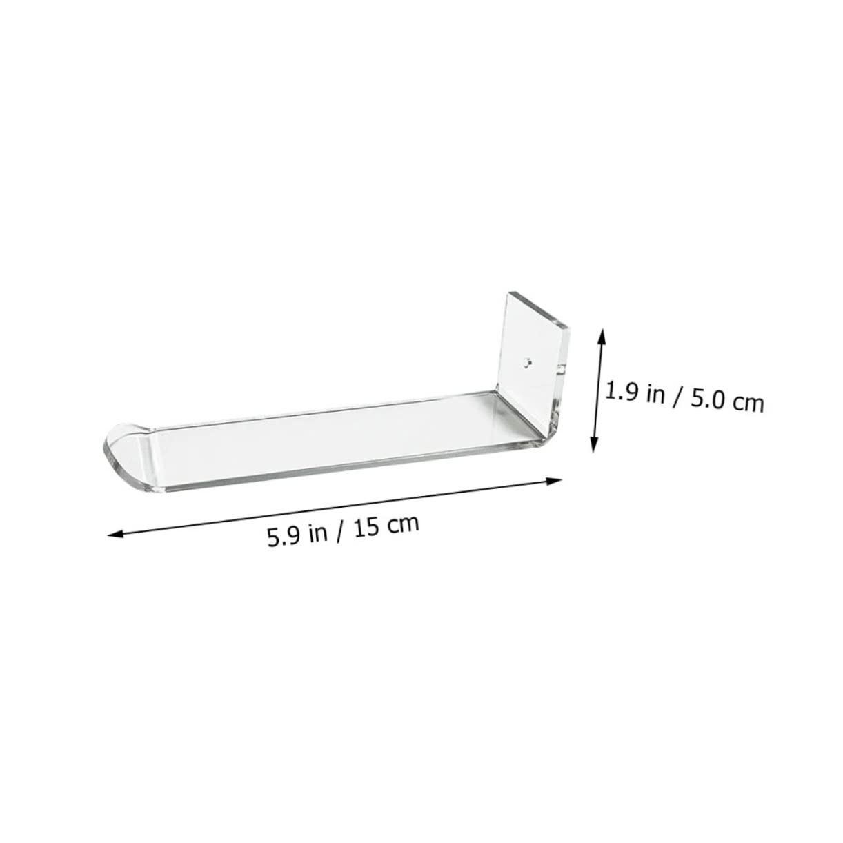 WOFASHPURET Head Band Wall Mount Holder Stand 6 Pack Acrylic Hairband Display Racks Hairband Holder Stand Storage Wall Acrylic Headband Holders