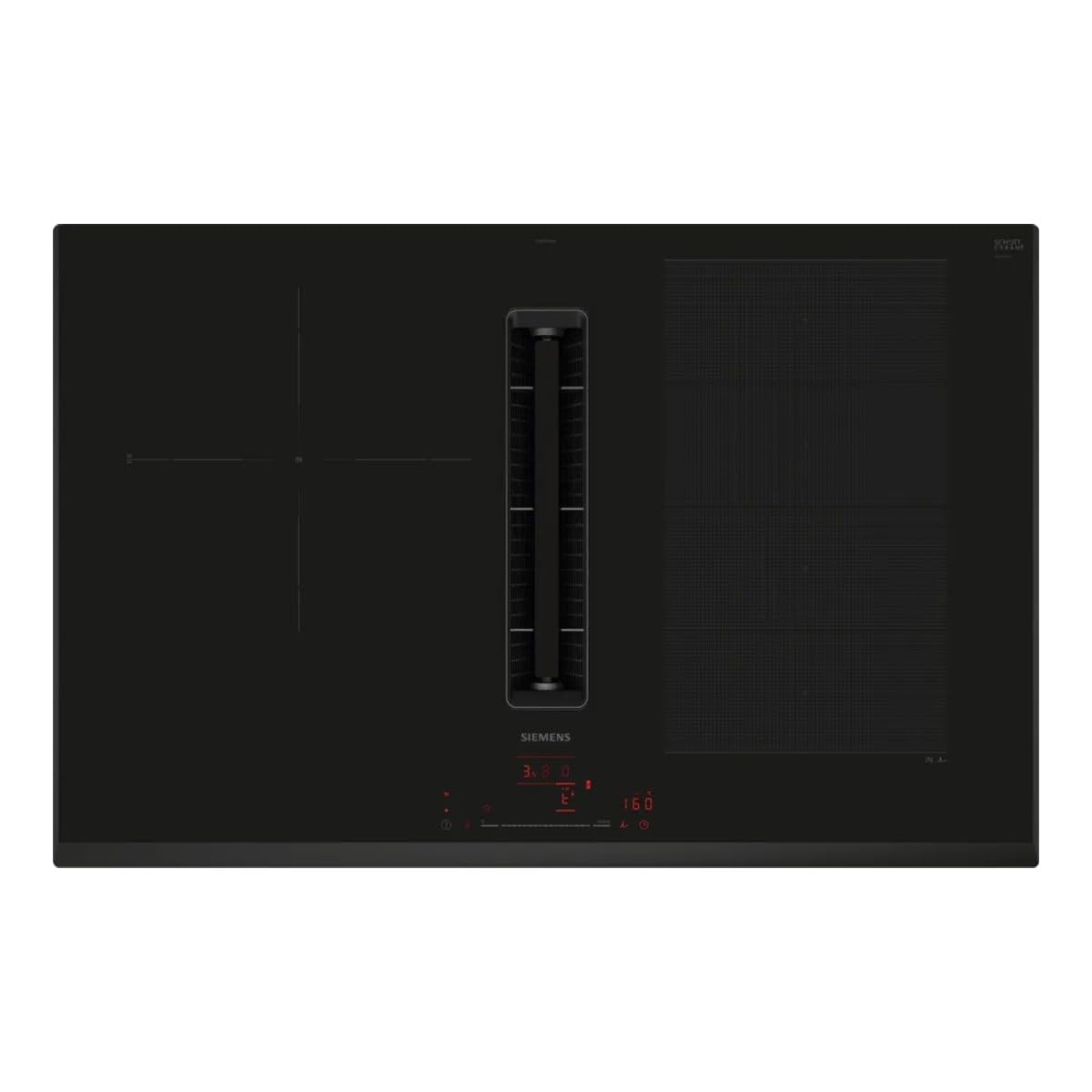 Placa inducción Siemens con extractor integrado, 4 zonas de cocción - EX851HJ26E