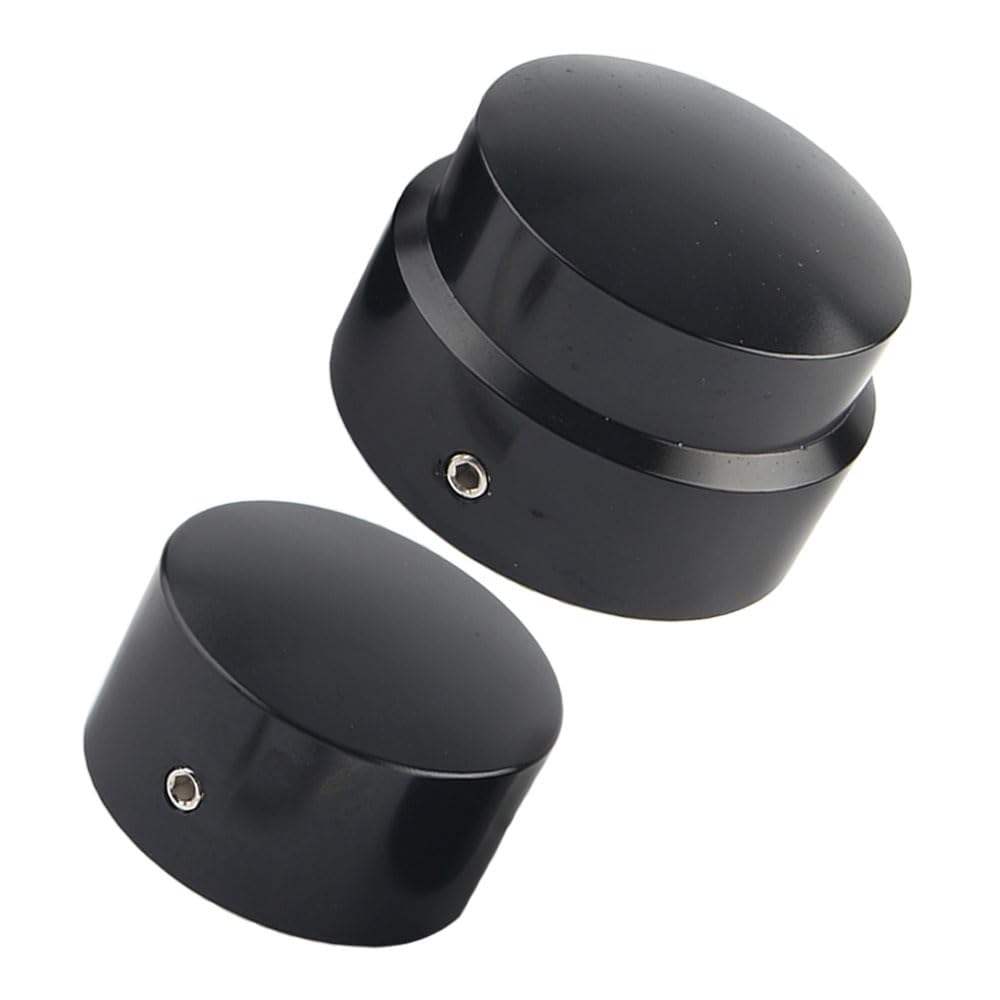 1 paar Motorrad Hinterachse Mutter Abdeckungen for Harley-Davidson CVO Dyna Electra Fat Boy Nacht Zug Sportster Straße Ultra VRSCD(Black)
