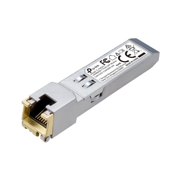 TP-Link TL-FM331 | 1000Base-T RJ45 SFP Module | 1.25G Copper SFP Transceiver | SFP to Ethernet | Plug and Play | Hot Pluggable | Up to 100m Distance | Durable Metal Casing | Versatile Compatibility
